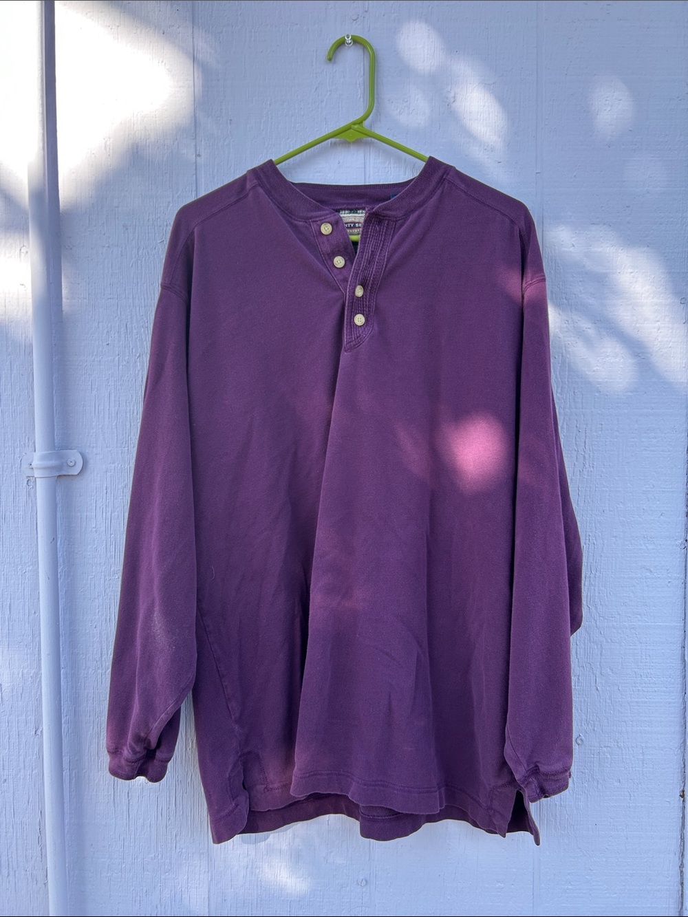 Vintage County Seat Plum Henley